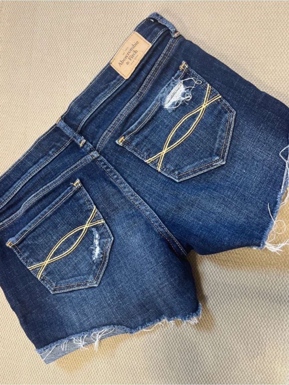 Abercrombie & Fitch Shorty Shorts Y2K denim shorts